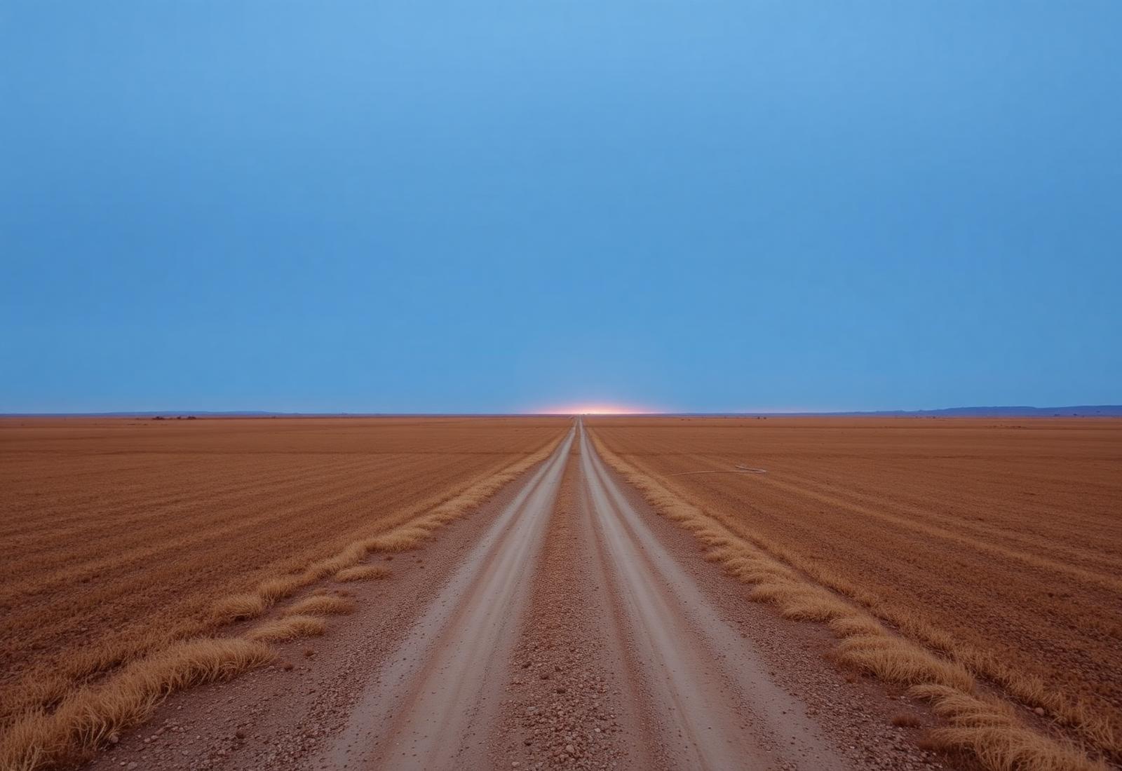 Open landscape at dawn